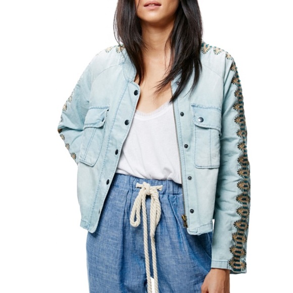 ❤️… Free People Blue Jacket